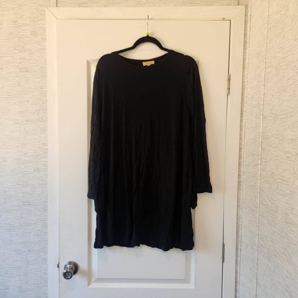 Piko 1988 Black Long Sleeve Dress Size M Euc
